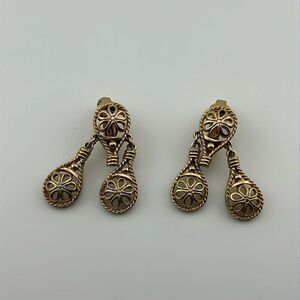 Vintage gold tone Vendome earrings
